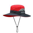 thumbnail image 1 of Sombrero para el sol con cola de caballo para mujer, protección UV, malla plegable, sombrero de pesca para playa de ala ancha, 1 of 5
