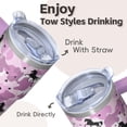 thumbnail image 4 of 20OZ Unicorn Themed Coffee Mug with Handle and Reusable Straw Double Wall Stainless Steel Tumbler Insulated Cup Great Presents for Women Mom Friends on Birthday Christmas Thanksgiving, 4 of 6