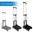thumbnail image 4 of RMS Folding Luggage Cart - Aluminum Hand Truck with Wheels - Collapsible and Portable for Travel, Moving and Office Use (Black), 4 of 10