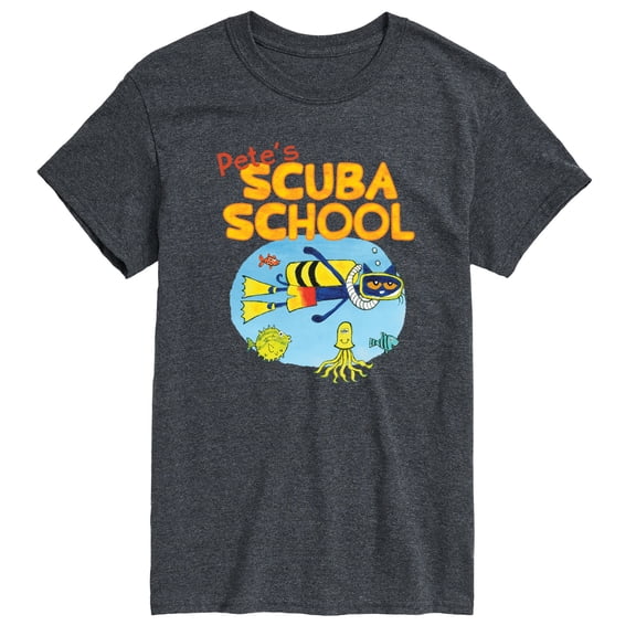 Pete the Cat - Pete's Scuba School - Men's Short Sleeve Graphic T-Shirt