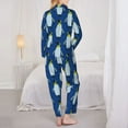 thumbnail image 5 of Bingfone Womens Pajama Sets Beautiful King Penguin Pattern Print,Long Sleeve Loungewear Pajamas Set-Medium, 5 of 9