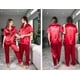 thumbnail image 2 of Pijama de satén personalizado para pareja, conjunto de ropa de dormir corta y larga, ideal para regalo de aniversario, boda, novia y novio, 2 of 4