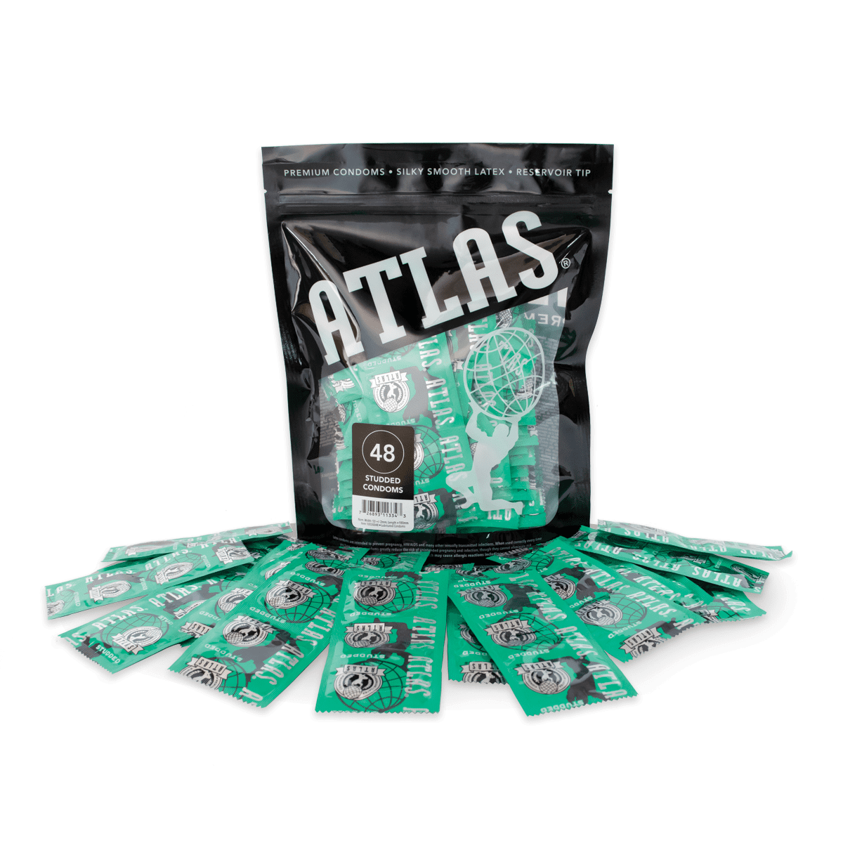 atlas ultra lubricated condoms Atlas Ultra Lubricated Condoms - 12-Pack main image 0