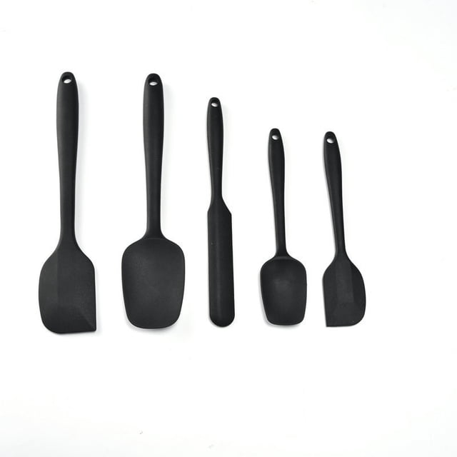 SMihono Kitchen Organizers and Storage 5 Piece Silicone Spatula Set Kitchen Silicone Spatula Utensil Set Kitchen Gadgets Must Have 2023