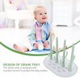 thumbnail image 3 of Minkissy Small Drying Rack Baby Bottle Drying Rack Green ABS Holding Milk Bottles 1Pack, 3 of 6