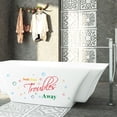 thumbnail image 3 of Yuarrent Pegatina para bañera, lavabo, letras DIY, arte, calcomanía de PVC, autoadhesivo para baño, póster de vidrio, papel tapiz, decoración Decoración del hogar Yuarrent HA078786-00, 3 of 6