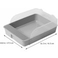 thumbnail image 2 of Semi- Enclosed Cat Litter Box- Cat Litter Box Kitten Potty- Proof Cat Toilet/Removable Fast and Easy Cleaning Cat Litter Box/Cats Cleaning Supplies Pet Supplies, 2 of 8