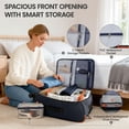 thumbnail image 5 of New York Xpress 26" Softside Medium Checked Luggage, Lightweight Water-Resistant Upright Suitcase with Wheels, Blue - TA8353, 5 of 10