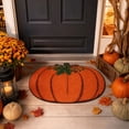thumbnail image 5 of Pumpkin-Shaped Bath Mat, Soft Absorbent Non-Slide Floor Rug for Halloween, Fall and Thanksgiving Entryway, Bathroom and Seasonal Home Decor, 5 of 5