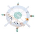 thumbnail image 2 of MasteelfCA Nautical Beach Wooden Boat Ship Steering Wheel Fishing Net Shell Home Wall Decor (Swim ring), 2 of 7