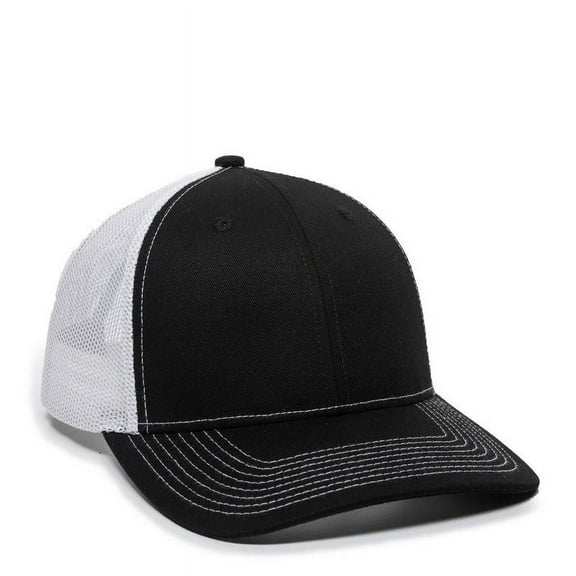 Outdoor Cap OC771 Premium Trucker Cap-Black/White-XL