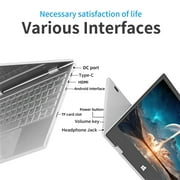 TOPOSH 11.61920*1080P 2-in-1s Touch Screen Mini Laptop,Intel N6000,4 Core,8GB+128GB,Windows 11,Portable,Bluetooth WiFi,Silver,Multilingual for Study,Work,Meeting Daily