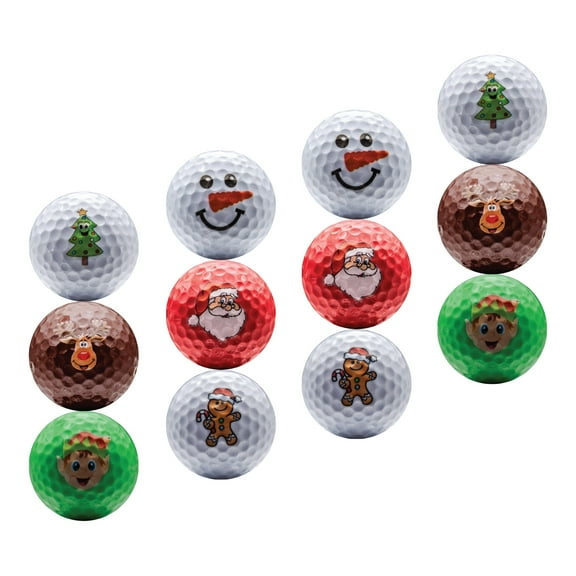 Christmas Variety Golf Balls 12 Pack by GBM Golf