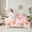Orange Pink, variant on Manfei Kawaii Wild Fox 7-Piece Twin Bedding Sets,Jungle Animal Bedding Comforter Set,Rustic Flower Floral Sheet Sets For Teens,Breathable Home Decor Reversible