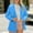 01 Blue, variant on Weiqiqre Womens Jackets Casual Casual Knit Blazer Long Sleeve Open Front Blazers Stretchy Work Office Suit Jackets with Pockets