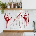 thumbnail image 5 of 4 Set Scary Blood Handprints Self Adhesive Halloween Stickers Wall Decals Haunted House Party Window Decor, 5 of 18