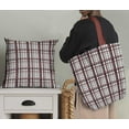 thumbnail image 5 of Soimoi Brown Moss Georgette Fabric Gingham Check Print Fabric by Yard 42 Inch Wide, 5 of 5