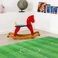 thumbnail image 3 of Sussex Home Low Pile Kids Rug for Playroom - Ultra-Thin Non-Slip Kids Soccer Ball Area Rug - Washable Cotton Educational Rug for Kids Room - 59 x 39.5 Inches, 3 of 9