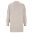 thumbnail image 5 of Amidoa Beige Womens Sweaters Long Sleeve Button up Oversized Knit Winter Pockets Cardigans Cardigans for Women Free Size, 5 of 6