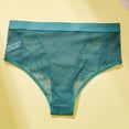 thumbnail image 4 of Lace Panties Fashion Women's Lace Solid Stretch Panties High Waist Underpants Panties Briefs Womens Underwear Plus Size Green XL, 4 of 4