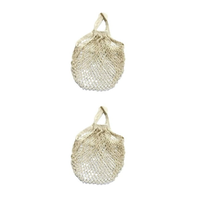 maskred Sac d'Épicerie Réutilisable en Maille Écologique et à la Mode Grande Capacité Robuste et Durable style Court 2Set