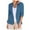 Blue, variant on vigerkar 2025 Summer Linen Blazer Women Lightweight 3/4 Stretchy Ruched Sleeve Fully-Lined Casual Work Jacket with Pockets Green, XL