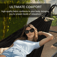 thumbnail image 5 of Yacona Hammock with Stand for Outside, Heavy Duty Steel Hammocks with Pillow for Backyard, Porch, Patio, Garden, Black, 5 of 8