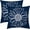 Blue, variant on erklhpu21 12" x 20" Yellow Daisy Cotton Throw Decorative Pillow Cover, Invisible Zipper (2 Count)