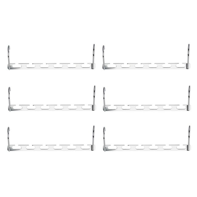 6pcs Magic Hanger Multifunctional Metal Cascading Closet Hanger Organizer for Space Saving