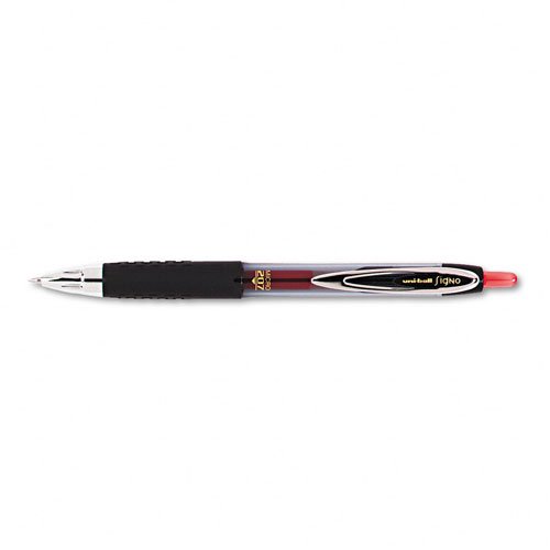 Uni-ball Signo Gel 207 Retractable Rollerball Pen – Medium Point 0,7 Mm, 6 Stück, Mit Taschenclip