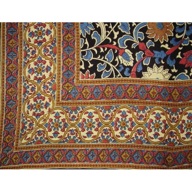 Sunflower Print Tapestry Cotton Bedspread 104 X 88 Full Yellow Walmart Com Walmart Com