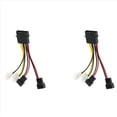 thumbnail image 1 of 2 Uds Molex de una Ventilador de 3 Pines Adaptador Cable de Alimentación Conector Ventilador de Refrigeración Ordenador Cables 12V/5V CC para CPU PC Ventilador con Cubierta, 1 of 5