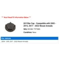 thumbnail image 2 of Oil Filler Cap - Compatible with 2005 - 2015, 2017 - 2022 Nissan Armada 2006 2007 2008 2009 2010 2011 2012 2013 2014 2018 2019 2020 2021, 2 of 2