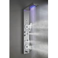 thumbnail image 4 of ELLO&ALLO Stainless Steel Shower Panel Tower System,LED Rainfall Waterfall Shower Head 6-Function Faucet Rain Massage System with Body Jets, Brushed Nickel, 4 of 4