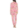 thumbnail image 3 of Renewold Corgi Dog Nightwear Pajama Set Size XS Doughnut Pink Clothing Sleepwear Shirt Pants Matching Set of 2 Valentine's Day Causal Women Pajamas for Jogger Sleep, 3 of 4