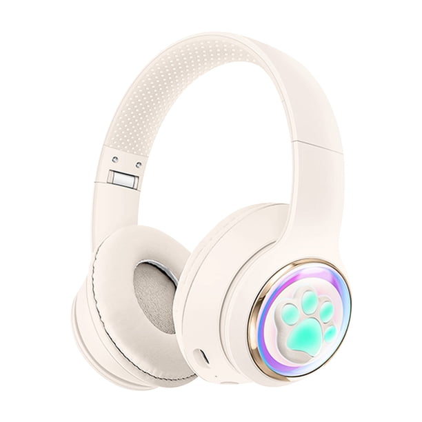Auriculares Auriculares Inalámbricos Bluetooth Retráctiles con Modo de Juego Deportivo, Diseño Plegable Y Tiempo de Música de 18H, Incluye Soporte de Cable Aux Y Tarjeta de Memoria para Uso con Cable