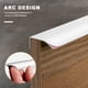 thumbnail image 5 of Tiradores De Gabinete Ocultos Blancos Tiradores de cajón con diseño de arco, tiradores largos ocultos para cocina casera (15 cm), 5 of 8