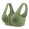 thumbnail image 5 of Soft Bra for Women JIANLAI Wireless Bra Full Coverage Lace Tshirt Everyday Bra Green, 5 of 5