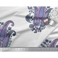 thumbnail image 2 of Soimoi Polyester Crepe Fabric Floral & Paisley Block Print Sewing Fabric Yard 52 Inch Wide, 2 of 3