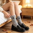 thumbnail image 7 of Miaoju Funny Socks for Men Women Halloween Fun Cozy Crazy Novelty Fashion Breathable Printed Cotton Boot Socks, 7 of 7