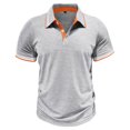 thumbnail image 2 of Aloohaidyvio George Mens Polo Shirts ,Spring Summer Mens Golf Sports Polo Shirt Short Sleeve Performance Moisture-Wicking Pique Shirt, 2 of 6