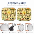 thumbnail image 6 of Naloa Ethnic African 2 Piece Foldable Car Sun Shades, Car Windshield Sunshade, Front Window Sunshade for Car, Truck, SUV - Large, 6 of 7