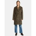 thumbnail image 3 of Time and Tru Women's and Women's Plus Faux Wool Boyfriend Coat, Sizes XS-2X, 3 of 6