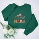 thumbnail image 2 of Penkiiy Mujeres de manga larga Mama Sudaderas de cuello redondo Suéter suelto blusa ligera Tops M Verde, 2 of 7