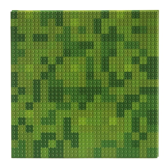 Slab Dream Lab 12"X12" Slab Lite Baseplate for All Major Building Bricks and Blocks (Green Mosaic, Single)