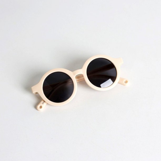 Gafas de sol de silicona para bebés de estilo coreano con montura redonda pequeña, gafas anti-UV UV400, gafas de sol polarizadas de moda para bebés
