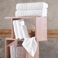 thumbnail image 5 of Hawmam Linen White Juego De Toallas De Baño De 6 Piezas Para Baño Algodón Turco Original Suave Absorbente Y Premium 2 Toallas De Baño 2 Toallas De Mano 2 Toallitas, 5 of 5