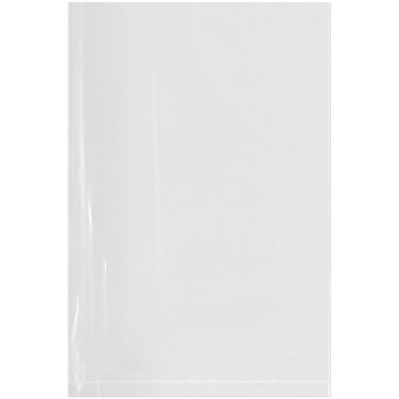 Plymor 4" x 6" (Case of 1,000), 1.25 Mil Flat Open Clear Plastic Poly Bags