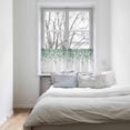 thumbnail image 4 of Tier Curtains 36 Inch Length Short Curtains for Windows Rod Pocket Cafe Curtain Farmhouse Curtain Tiers for Kitchen Bathroom 27.5x36inch, Watercolor Spring Plant Eucalyptus Leaves Green,2 Panels, 4 of 5