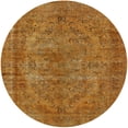 thumbnail image 1 of Ahgly Company Indoor Round Mid-Century Modern Mahogany Brown Area Rugs, 4' Round, 1 of 6